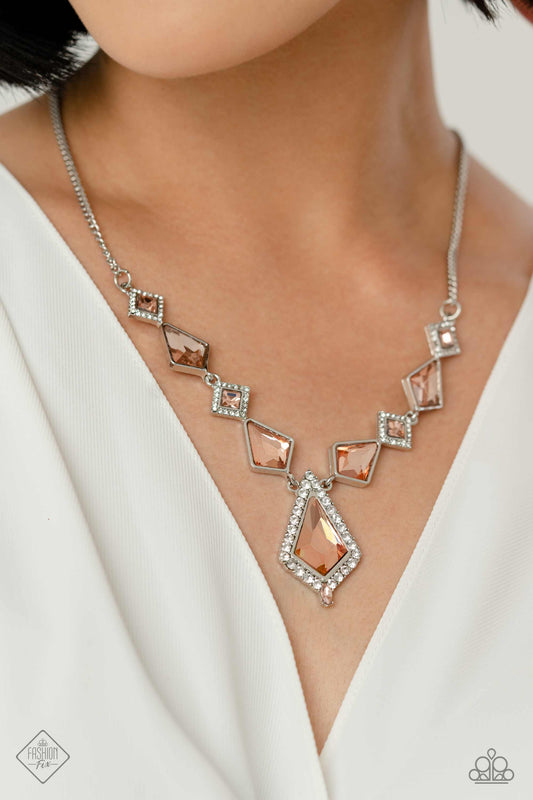 Paparazzi Accessories Sharp Showroom - Orange Necklace