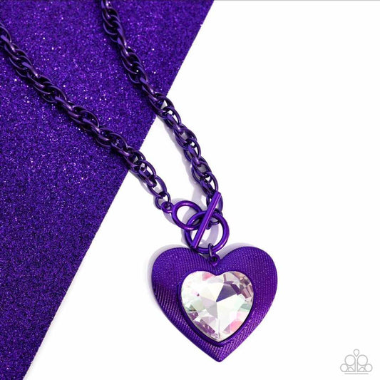 Modern Matchup Purple Necklace