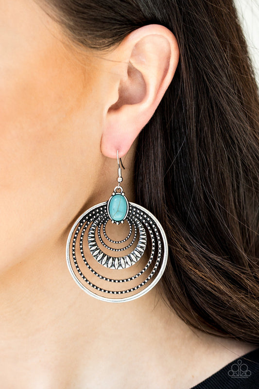 Southern Sol - Blue Earrings Paparazzi Accessories