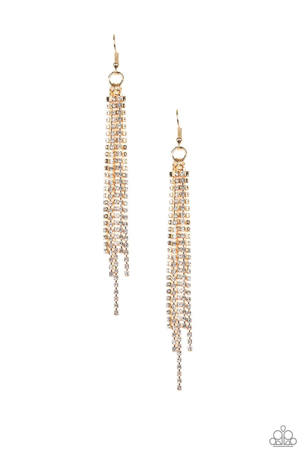 Center Stage Status - Gold Earrings Paparazzi Accessories