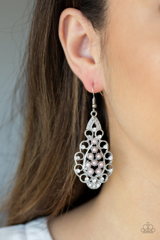 1324 Sprinkle On The Sparkle - Pink Earrings Paparazzi Accessories