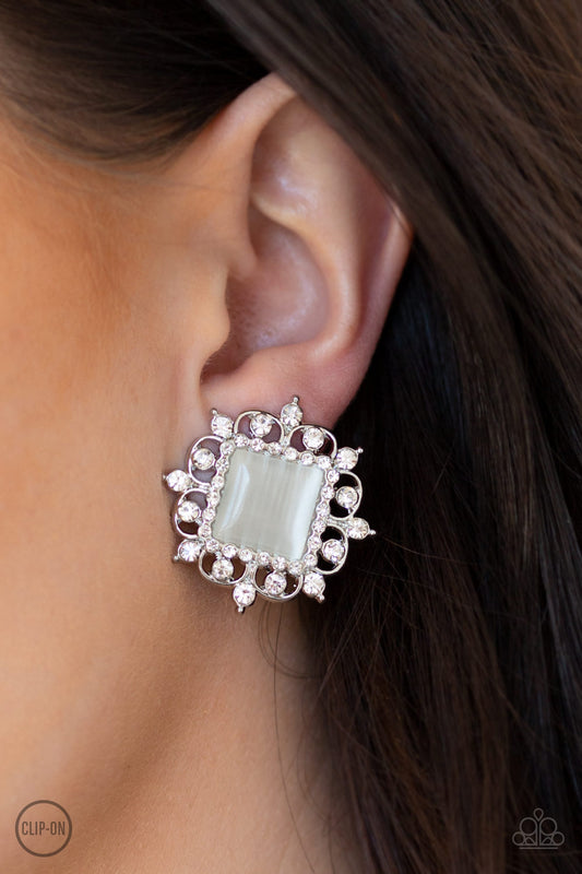 Get Rich Quick - White Earrings Paparazzi Accessories