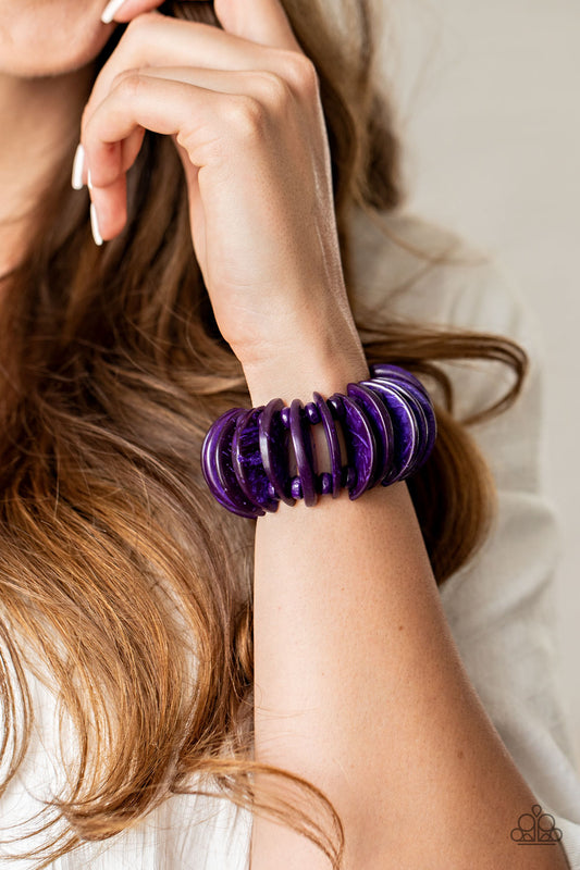 ** 0069 Tropical Tiki Bar - Purple Bracelet Paparazzi Accessories