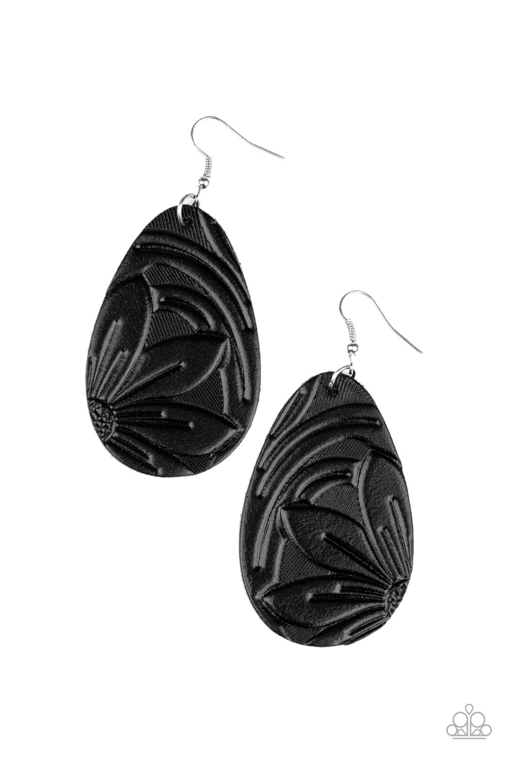 ** 398 Garden Therapy - Black Earrings Paparazzi Accessories