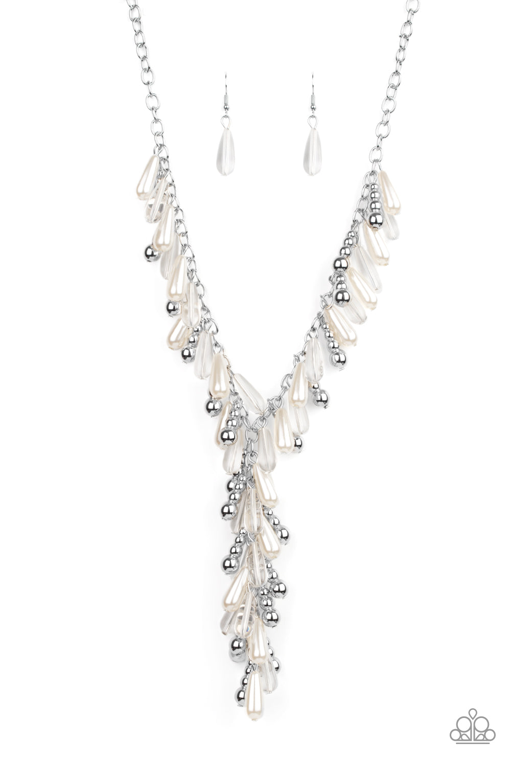 1470 Dripping With DIVA-ttitude - White necklace