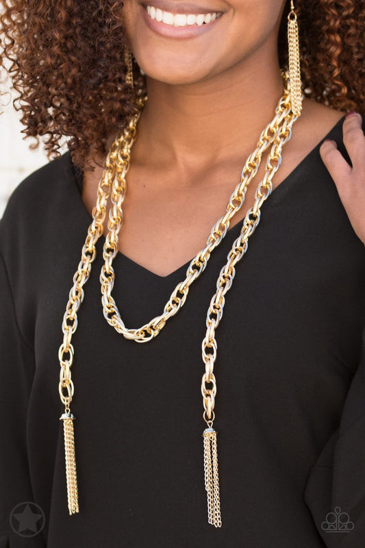1049 SCARFed for Attention Necklace Set-Gold