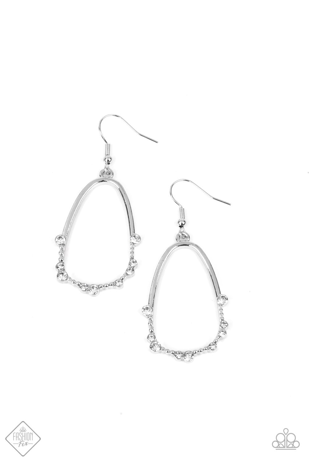 ** 0425 Paparazzi Accessories Ready or YACHT White Earrings